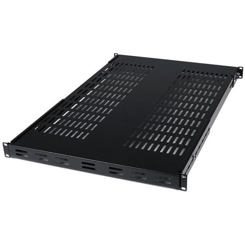 StarTech 1 RU Adjustable-Mounting-Depth Vented Rackmount Shelf