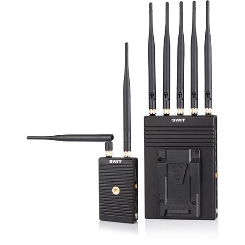 SWIT S-4914T R SDI HDMI Wireless Transmission System with Sony BP-U Series Battery Mount Transmitter & Gold Mount Receiver Units
