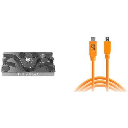 Tether Tools TetherPro USB Cable with TetherBLOCK Mounting Plate Kit