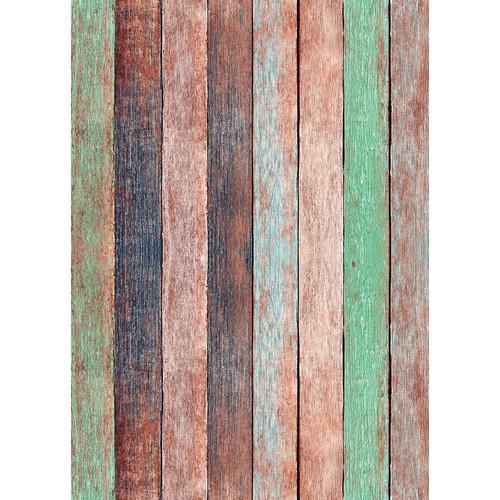 Westcott Rustic Wood Art Canvas Backdrop with Grommets