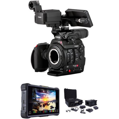 Canon C300 Mark II Body with Touch Focus and 7" Atomos Monitor