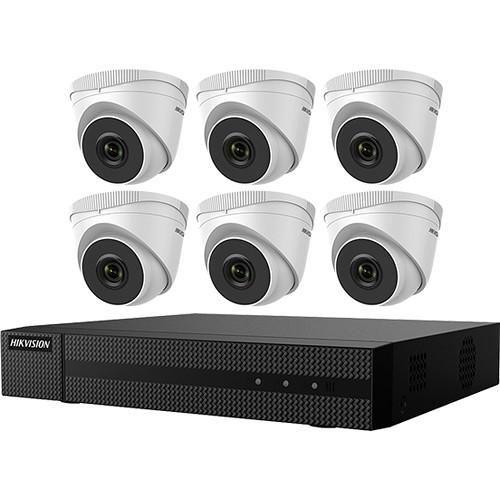 Hikvision EKI-Q82T46 8-Channel 4MP NVR with 2TB HDD & 6 4MP Night Vision Turret Cameras Kit