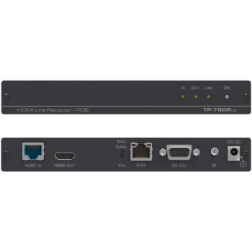 Kramer 4K UHD HDMI, Ethernet, Bidirectional RS232, and IR over Extended Range Twisted Pair HDBaseT Receiver with POE