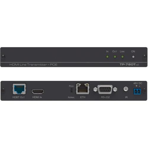 Kramer 4K UHD HDMI, Ethernet, Bidirectional RS232, and IR over Extended Range Twisted Pair HDBaseT Transmitter with POE