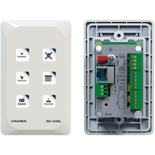 Kramer 6-Button Touch-Sensitive Ethernet Control Keypad, Kramer, 6-Button, Touch-Sensitive, Ethernet, Control, Keypad