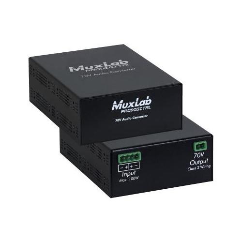 MuxLab 70V Passive Audio Converter for Speaker Systems