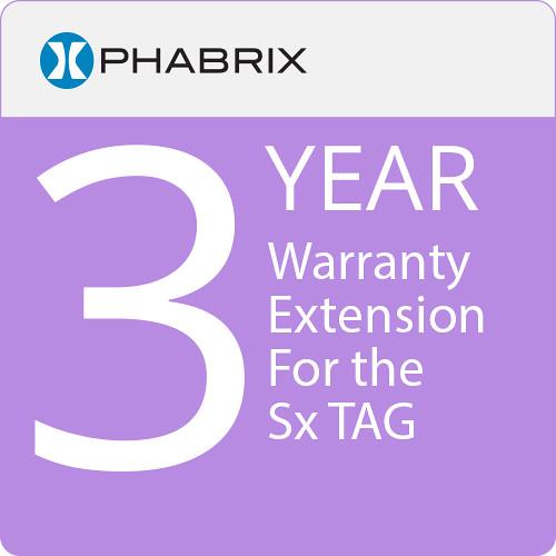 PHABRIX Sx TAG 3-Year Warranty Extension