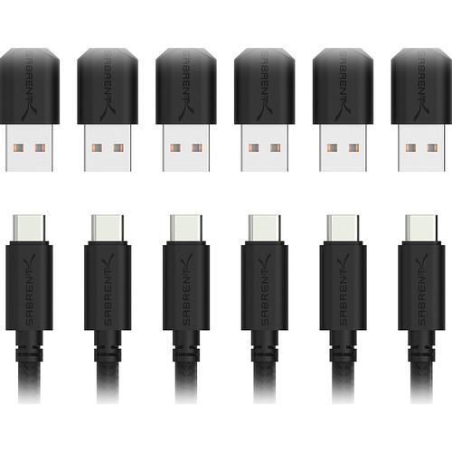 Sabrent USB 2.0 Type-C to USB Type-A Male Sync and Charge Cable