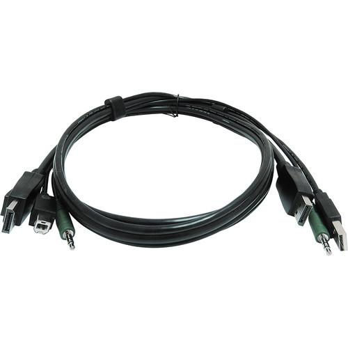 Smart-AVI KVM USB Dual Displayport Cable with Audio