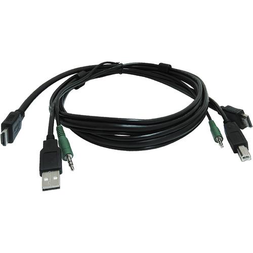 Smart-AVI KVM USB Dual HDMI Cable with Audio