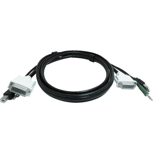 Smart-AVI KVM USB Dual Link DVI Cable with Audio