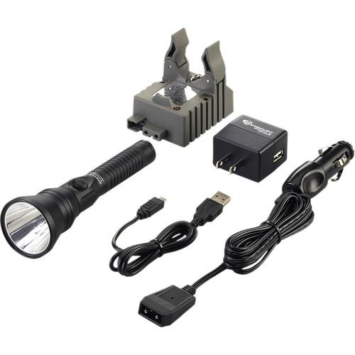 Streamlight Strion DS HPL Rechargeable LED Flashlight with 120 100 VAC 12 VDC Charger Bracket