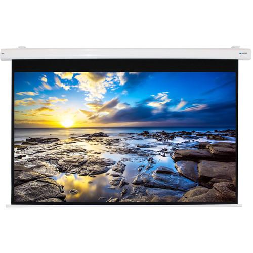 Alltec Electric Projector Screen 100" Diag Video Format Matte White Fabric