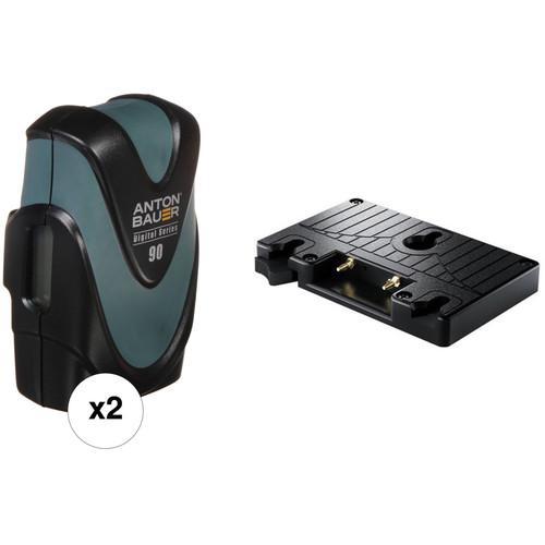 Anton Bauer Dual Digital 90 Battery & Gold Mount Plate Kit