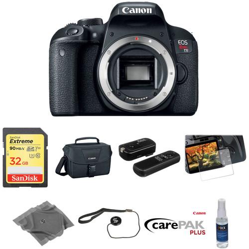 Canon EOS Rebel T7i DSLR Camera Body Deluxe Kit