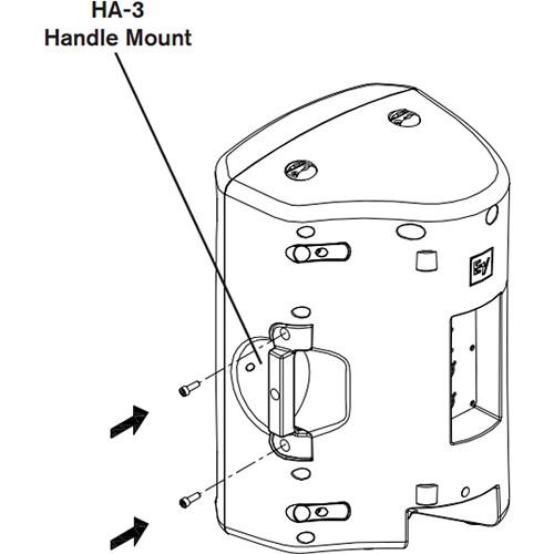 Electro-Voice HA-3-BLK VSA-1 Handle Adapter for ZX3 Loudspeaker