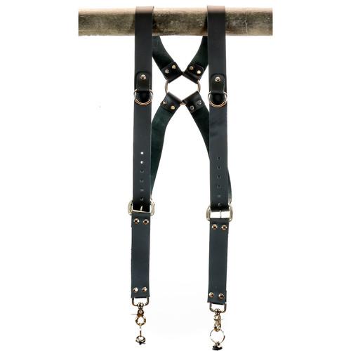 Funk Plus Cowhide Leather Ring Back Harness with 1.5" Wide Straps and D-Rings