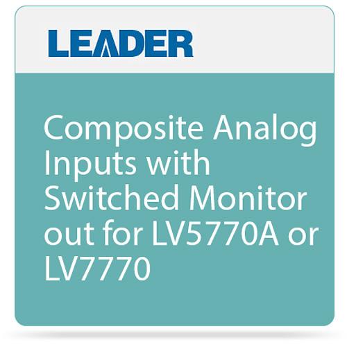 Leader Composite Analog Inputs with Switched Monitor out for LV5770A or LV7770