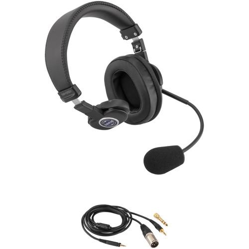 Senal SMH-1010CH Single-Sided Communication Headset with 1 8" Mini-Jack and 3-Pin XLRM Cable for Mixers