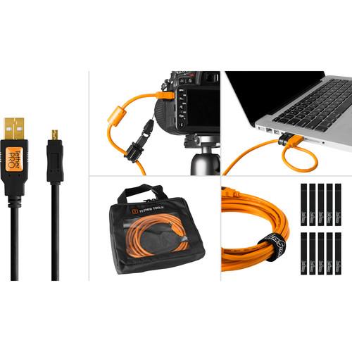 Tether Tools Starter Tethering Kit with USB 2.0 Type-A to Mini-B 8-Pin Cable