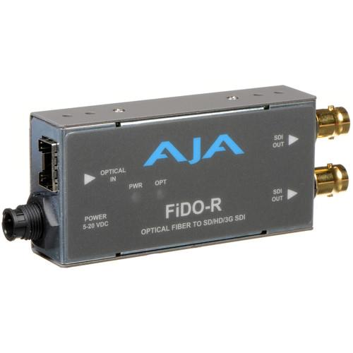 AJA FiDO Single-Channel LC Fiber to 3G-SDI Mini Converter