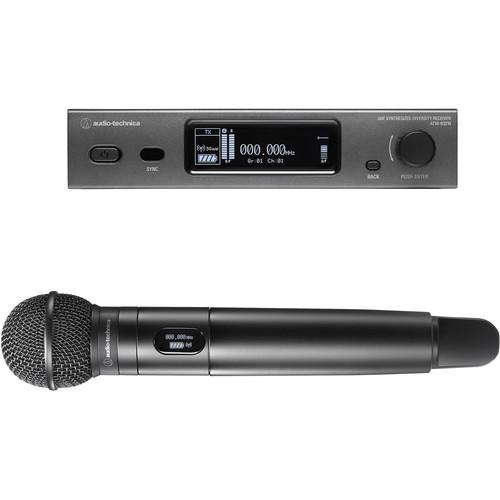 Audio-Technica ATW-3212 C510EE1 3000 Series Fourth Generation Wireless Handheld Microphone System with ATW-C510 Capsule