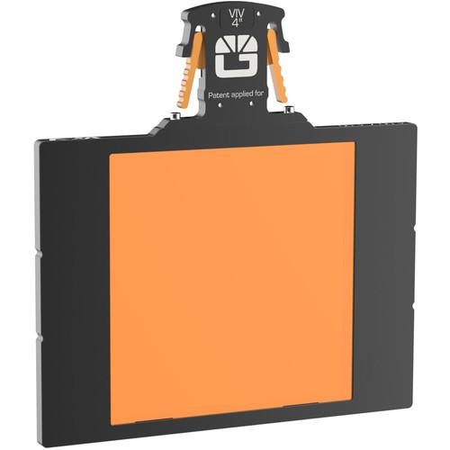 Bright Tangerine 4 x 4" Gripper Filter Tray for VIV Matte Box