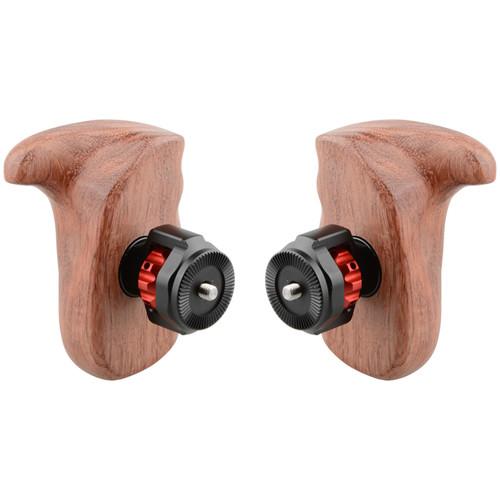 CAMVATE Wooden Handle with M6 Arri Rosette Mount