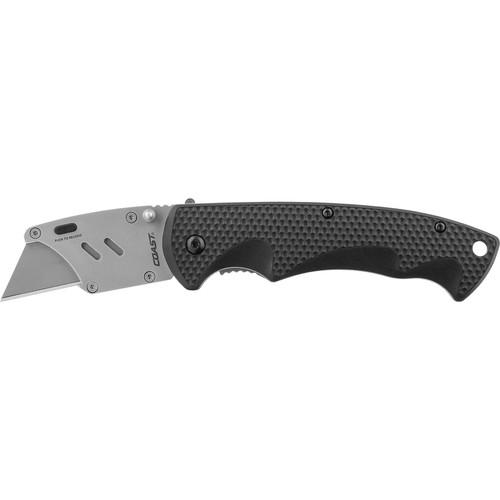 COAST DX199 Pro Razor Folding Utility Knife with Thumb Studs