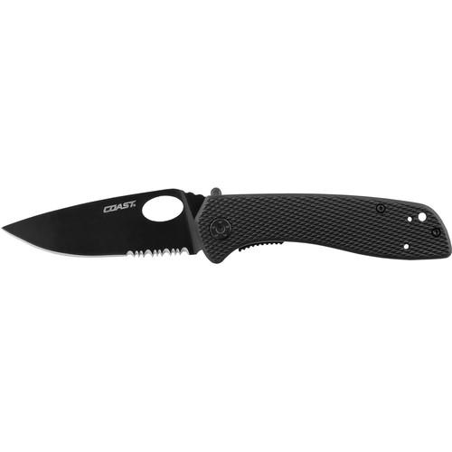 COAST DX311 Folding Knife with Partially Serrated Blade