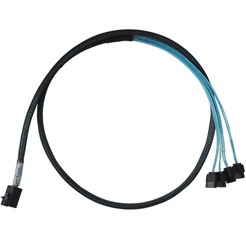 HighPoint SFF-8643 to Controller and 4 x SATA to 4 x SATA Drives Cable