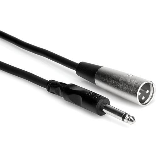 Hosa Technology Mono 1 4" Male to 3-Pin XLR Male Audio Cable - 15
