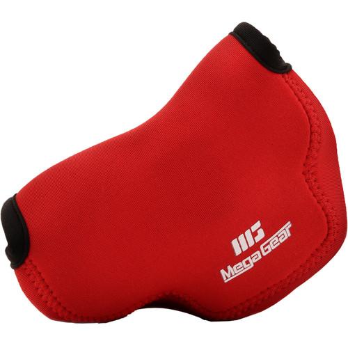 MegaGear Ultra-Light Neoprene Camera Case with Carabiner for Olympus OM-D E-M10 Mark III with 14-42mm