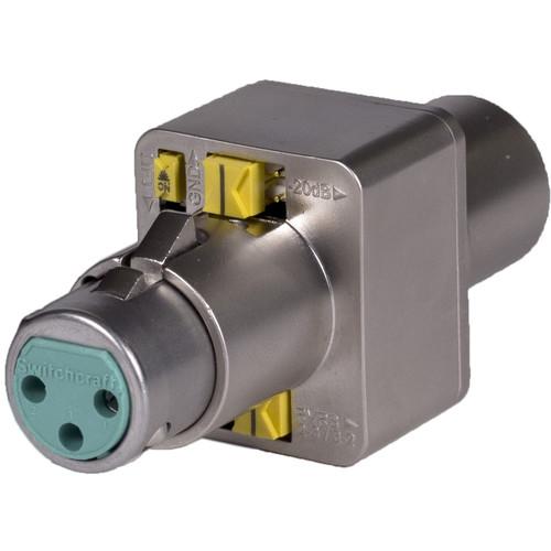 Switchcraft AudioFix Inline 3-Pin XLR Male to Female Audio-Controlled Connector