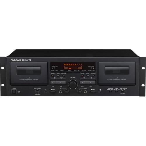 Tascam 202MKVII Rackmount USB Dual Cassette