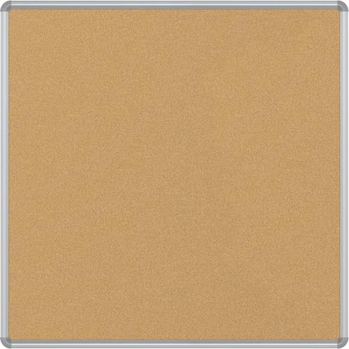 Best Rite VT Logic Natural Cork Surface Tackboard with Silver Presidential Trim