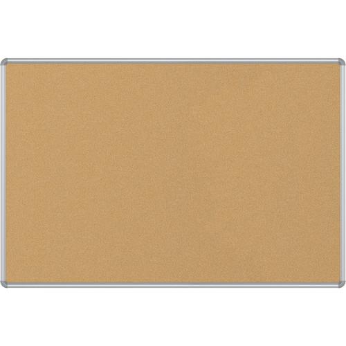 Best Rite VT Logic Natural Cork Surface Tackboard with Silver Presidential Trim