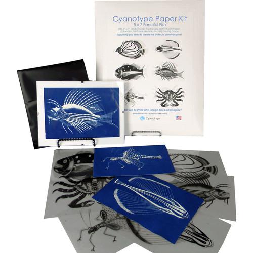 Cyanotype Store Cyanotype Paper & Fanciful Fish Transparencies Kit