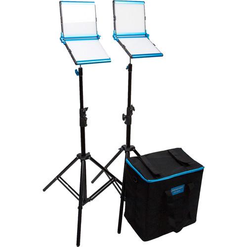 Dracast Silver Series LED1000 Daylight Foldable 2-Light Kit with Soft Case
