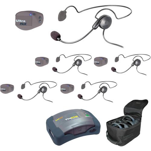 Eartec UPCYB5 UltraPAK 5-Person HUB Intercom System with Cyber Headset