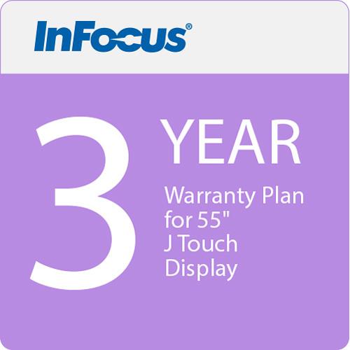 InFocus 3 Year Warranty Plan for 55" J Touch Display