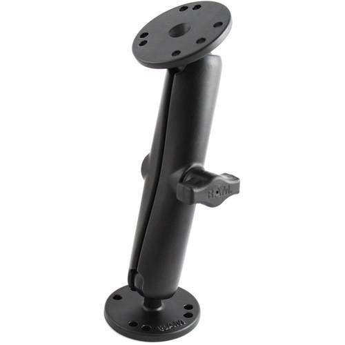 RAM MOUNTS Long Double Socket Arm with 2.5" Round Bases