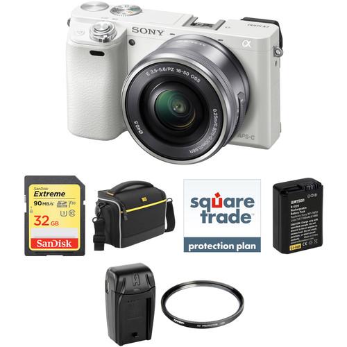 Sony Alpha a6000 Mirrorless Digital Camera with 16-50mm Lens Deluxe Kit