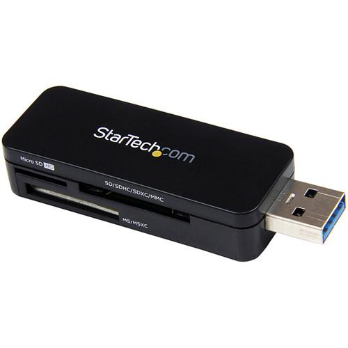 StarTech USB 3.0 Memory Stick SDHC microSD Memory Card Reader