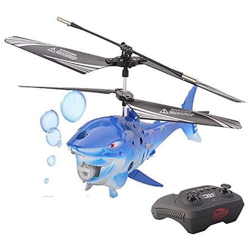 Top Race TR-BF01 3.5-Channel Bubble Blowing RC Shark Fish Helicopter