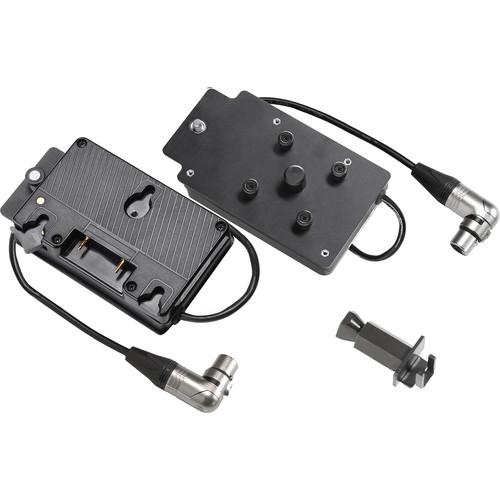 VELVETlight Gold Mount to Right-Angled XLR3 Battery Plate for MINI 1 LED Light