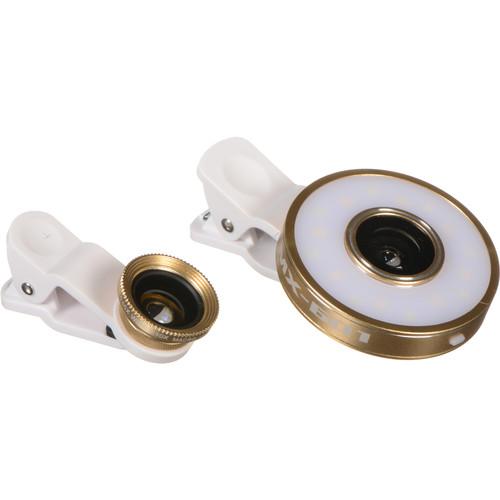 XP PhotoGear 6-in-1 LED Light Mobile Phone Lens Kit