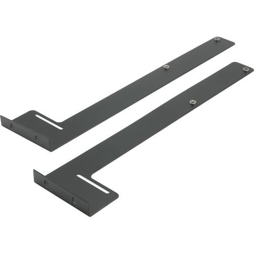 Atlas Sound 2 Rack Unit Rear Rack Rail Support Brackets for SH Series Rack Shelves