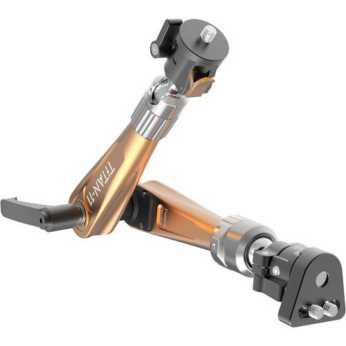 Bright Tangerine Titan Support Arm with 1 4"-20 to 3 8"-16 QR Brackets & Anti-Twist Adapter