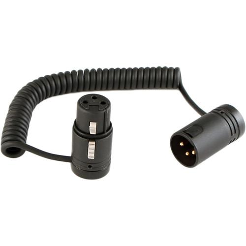 Cable Techniques Coiled Jumper Cable - Low-Profile XLR 3-Pin Female to XLR 3-Pin Male